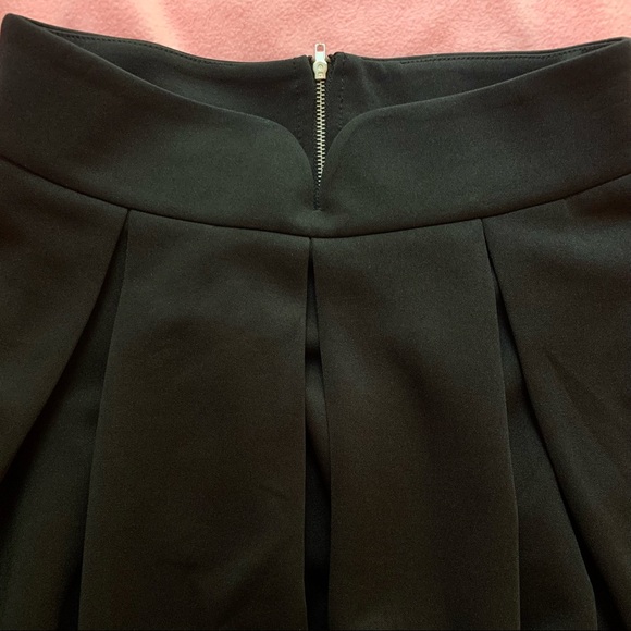 Francesca’s Alya Black Mini Flare Skirt with Lattice Detail - Picture 7 of 8